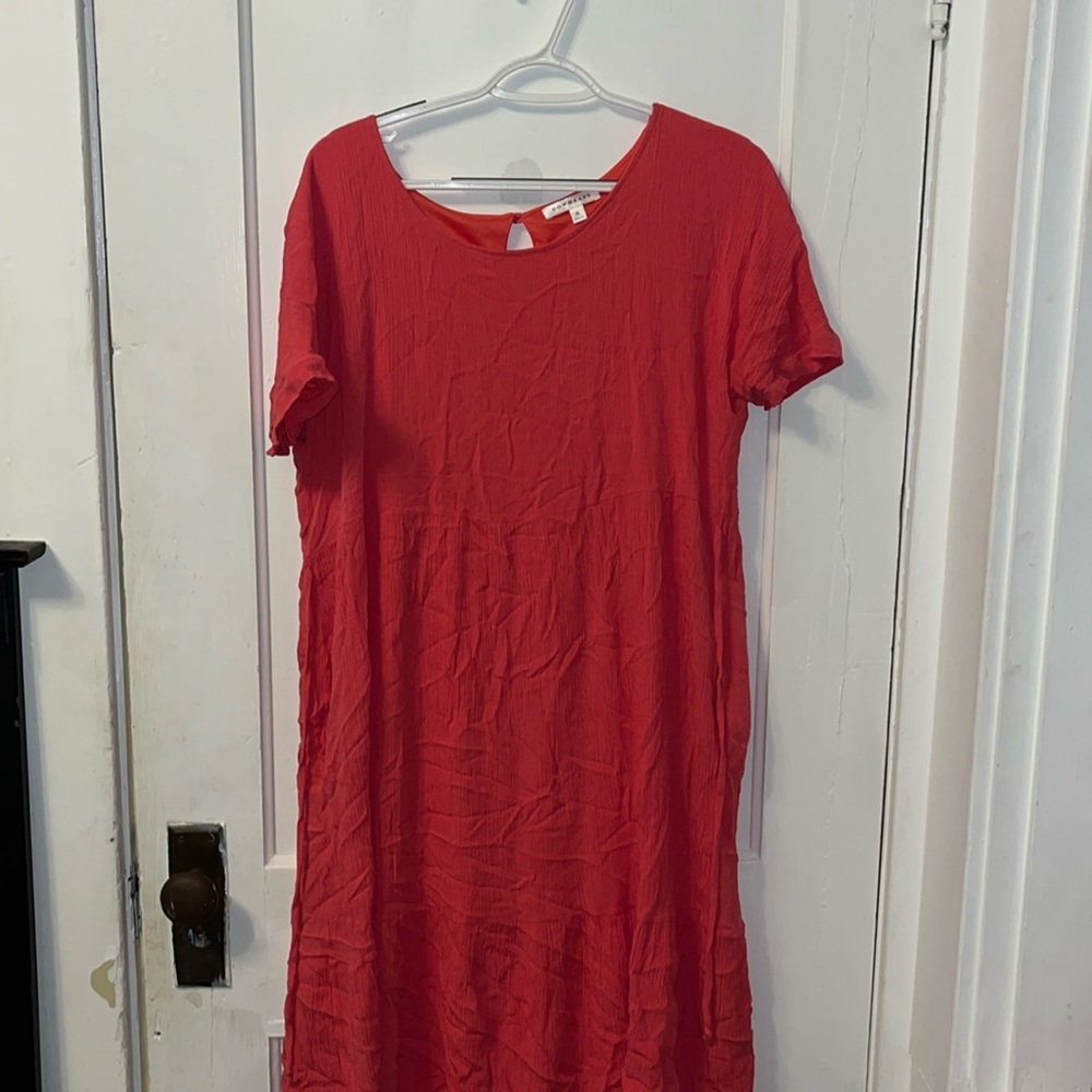 Dress size  XL  Color:pink  knee length